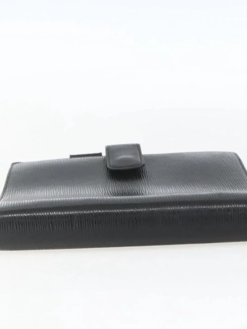 LOUIS VUITTON Epi Agenda GM Day Planner Cover Black Gold R20212 LV Auth yk20152